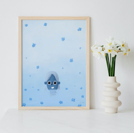 Art Print | Flower Swimming